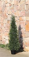 LOMANTO 4Ft Artificial Tree,Fake Topiary Cedar