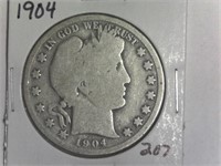 1904 Barber Half Dollar