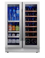 24 in. 20-Bottle Wine and 60 Can Beverage Cooler