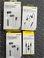 4 ACOUSTIX EARBUDS AND AUDIO CABLE