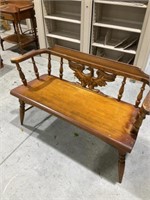 Eagle bench 42" wide 29” high stain is not