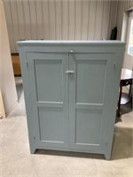 Antique jelly cabinet painted 58" tall 43” wide
