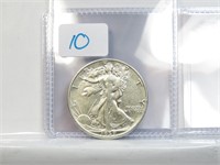 1939 D Walking Liberty Half Dollar 90% Silver