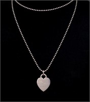 Tiffany & co silver Return to Tiffany heart tag