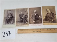 Cabinet cards of men