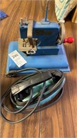Toy sewing machine & toy iron