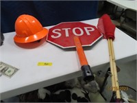 Lot Flagger STOP Sign & Gear