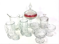 Coin Glass, Kings Crown & More Glass Ware Lot