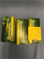 3 boxes ammo; all Remington, 250 SAV 100 gr. PSP