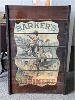 Bankers Liniment Wood Sign