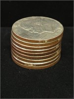 9-  IKE $1 DOLLAR COINS (MIXED DATES)