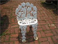 Wrought Iron Patio Chair  27 Inches Tall