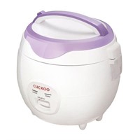 3 2 Qt  6 Cup White Violet Electric Rice Cooker
