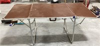 Metal/ wood folding table-72.5 x 36 x 28.5