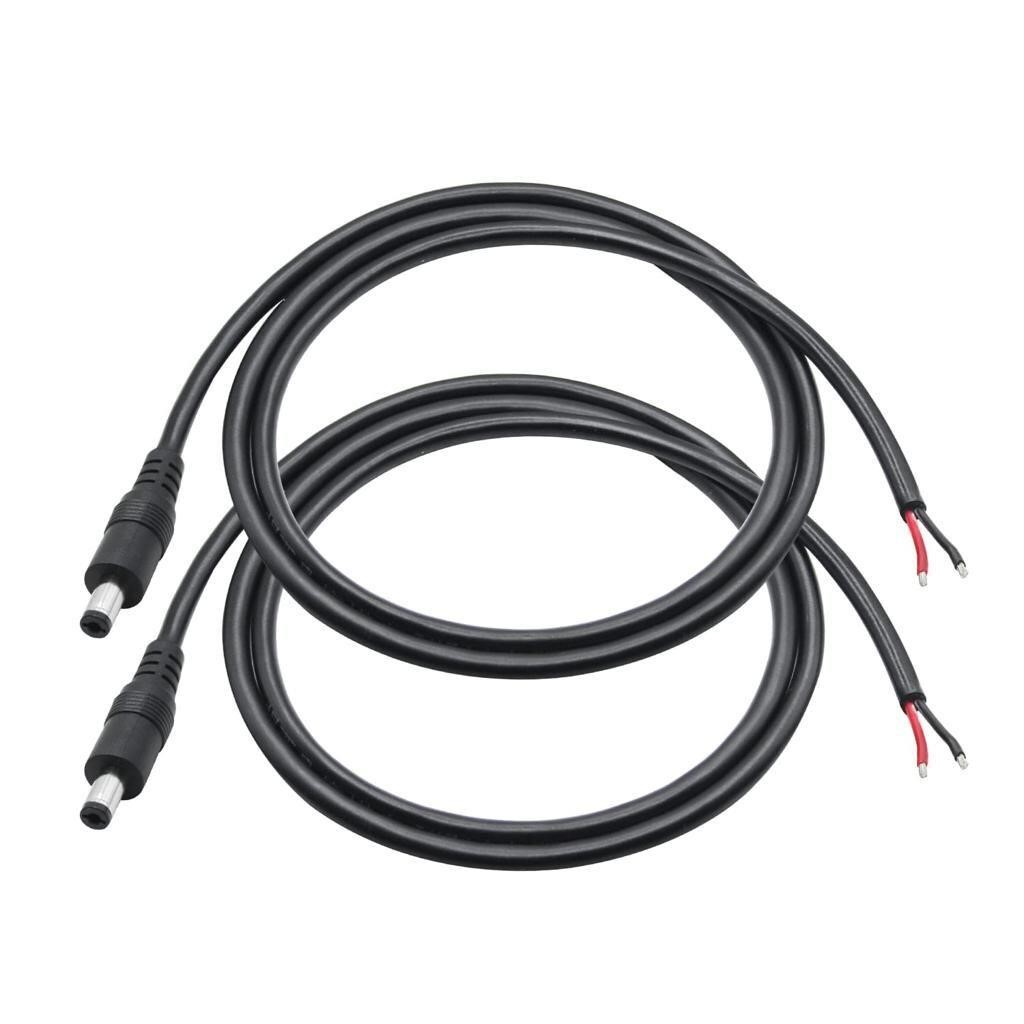12V DC Power Pigtails Cable 1m 3 3ft DC 5 5mm x