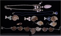 Semi-Precious Stone & Fossil Jewelry