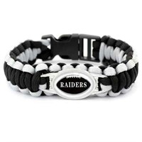 Las Vegas Raiders Parachute Chord Bracelet NEW