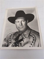 RED RYDER wild Bill Elliott signed 8x10 BW photo