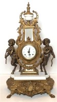Imperial Brass French Desk Clock