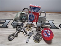 Vintage Padlock & Key Lot