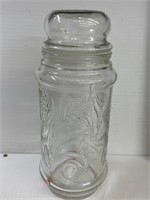 1982 Planters Peanut Glass Peanut Canister