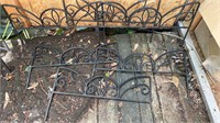 9 Feet of Wrought Iron Garden Edging Fencing