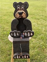 26" Wood Sitting Bear