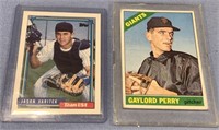 2 baseball cards: Gaylord Perry (Topps 598) & Jaso