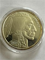 2003 Buffalo Nickel Indian Head .999 Silver Coin