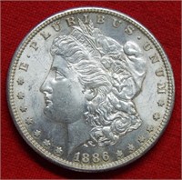 1886 S Morgan Silver Dollar