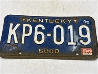 Vintage Kentucky license plate