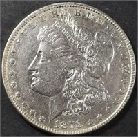 1878 7TF MORGAN DOLLAR AU