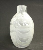 Barovier & Toso "Graffito diafano bianco"  vase