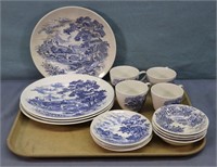 16pc. Enoch Wedgwood "Countryside" China