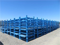 (1) Row of Approximately (56) Stackable Pallet Rac