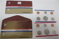 2 - 1984 Uncirculated P&D coin sets