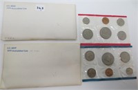 2 - 1979 Uncirculated P&D coin sets