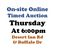 WELCOME TO OUR THUR. @6pm ONLINE PUBLIC AUCTION