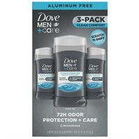 Dove Men+Care Deodorant, Clean 3oz (2 Pack)
