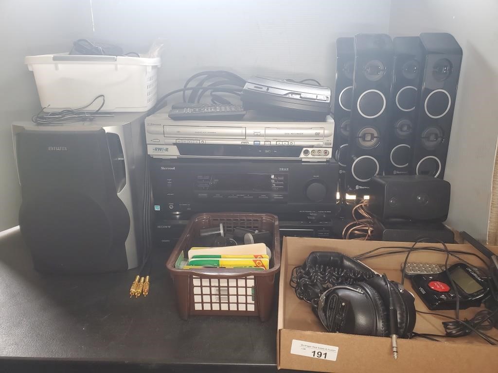 STEREO, SPEAKERS, VCR, AND OTHER ELECTRONICS