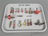18 pc assorted router bits