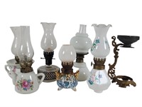 Miniature Oil Lamps & Vaporizer Stand