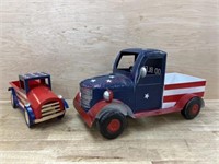 Metal Americana truck decorations