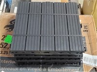 Easy Tile - (12" x 12") Black Tiles