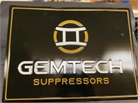 GemTech metal sign