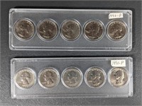 1990 State Quarter Sets, D & P Mints