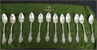 12 Sterling Silver Grapefruit spoons