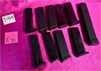 P - LOT OF 9MM MAGS (E30)