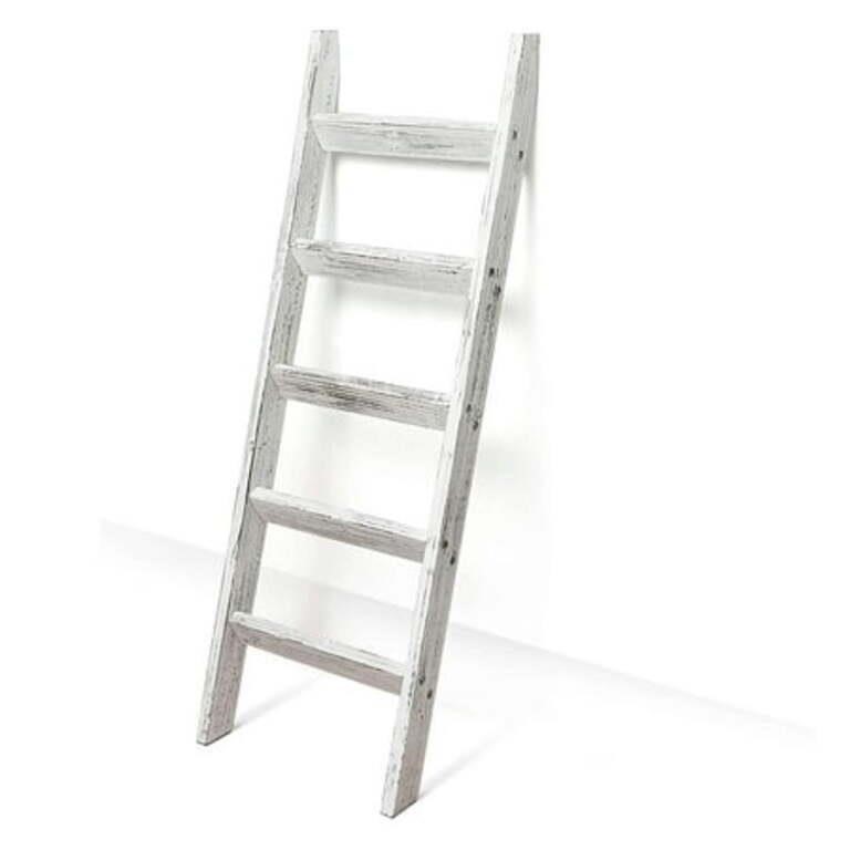 Hallops 5 ft Blanket Ladder - Rustic Quilt