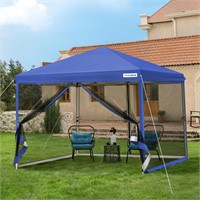 VIVOHOME 10x10ft Easy Pop-Up Screen Tent, Outdoor